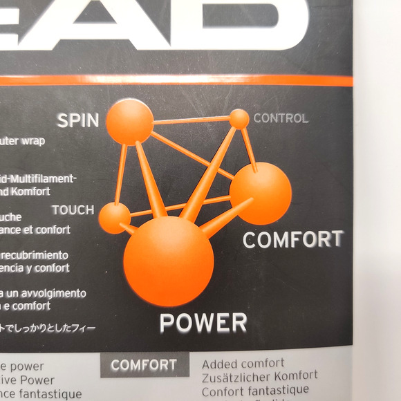 Head Velocity MLT Tennis Racket Strings 1.25mm 17g Natural 40' Set Multifilament - Picture 7 of 9